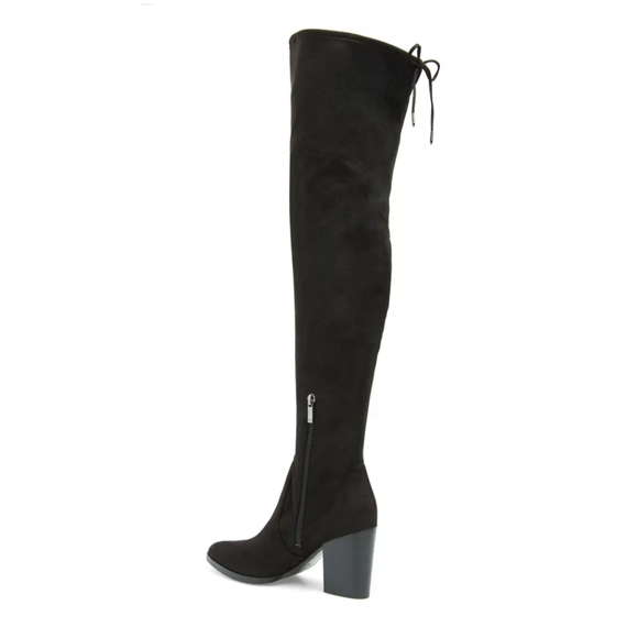 Ultra Sexy Marc Fisher LTD Black Microsuede OTK Boots - Picture 6 of 7